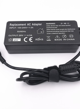 新品20V45A电脑充电线G510E431T440方口90W