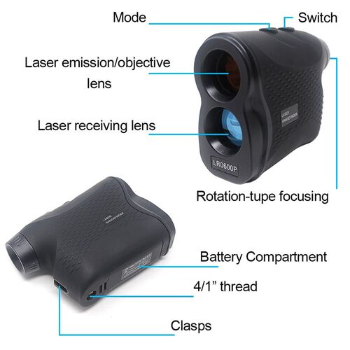 极速Telescope Laser Rangefinders Distance Meter 6X 600M 900M