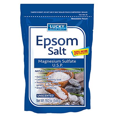 Lucky Super Soft Magnesium Sulfate U.S.P. Epsom Salt  19.2 O