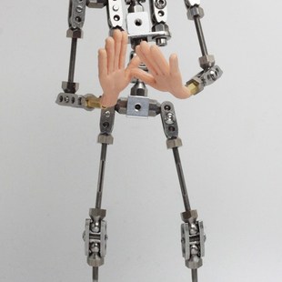 升级版Pro3.0专业定格动画动画不锈钢耐磨灵活人偶骨架(不含手)