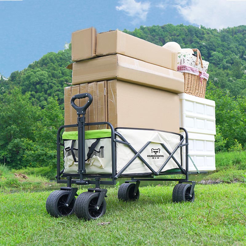 露营车拖斗户外手推车折叠超大野营小孩手拉拖车小推车野餐车桌板