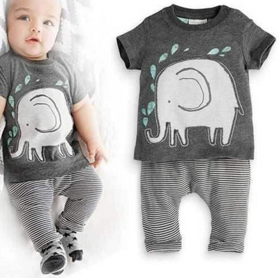 baby  clothing set elephant t-shirt+pants