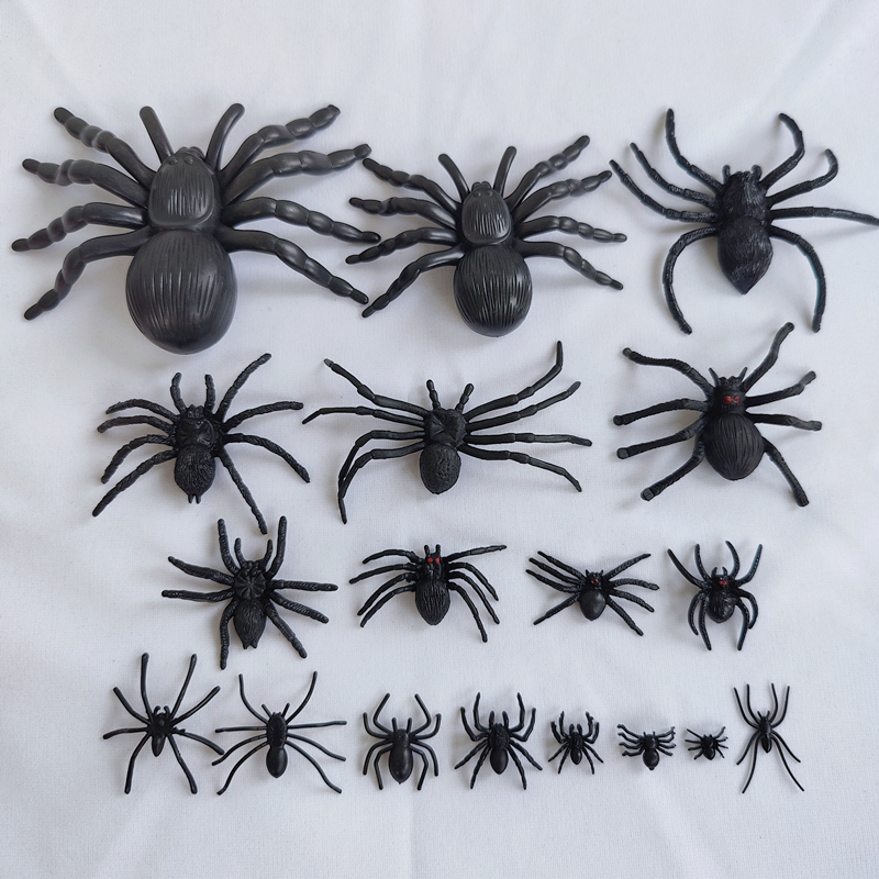 PVC Artificial Spider Insect Model Halloween Decoration Funn