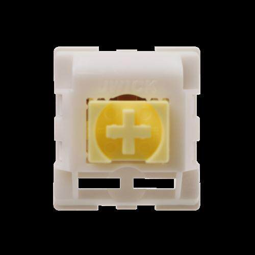 好货Jwick 精微科姜撞奶轴 63.5g五脚线性镀金弹簧客制化机械键盘