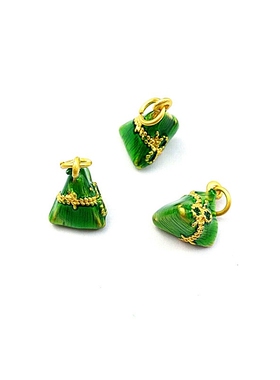 100个端午节合金小粽子配件diy手工五彩绳手链编织手绳挂饰饰品