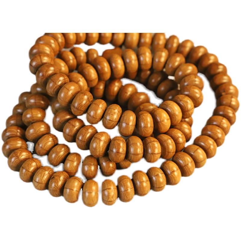 五台山六道木佛珠108颗念珠桶珠长串降龙木原木老料手串手链男女