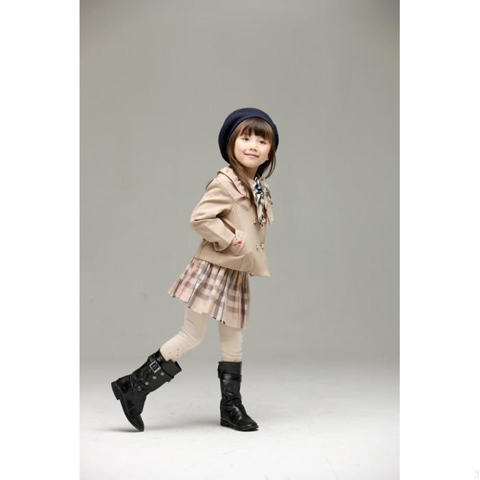 女童套装儿童春秋风新款学院洋气裙2022装两件套格子裙子jk连衣裙