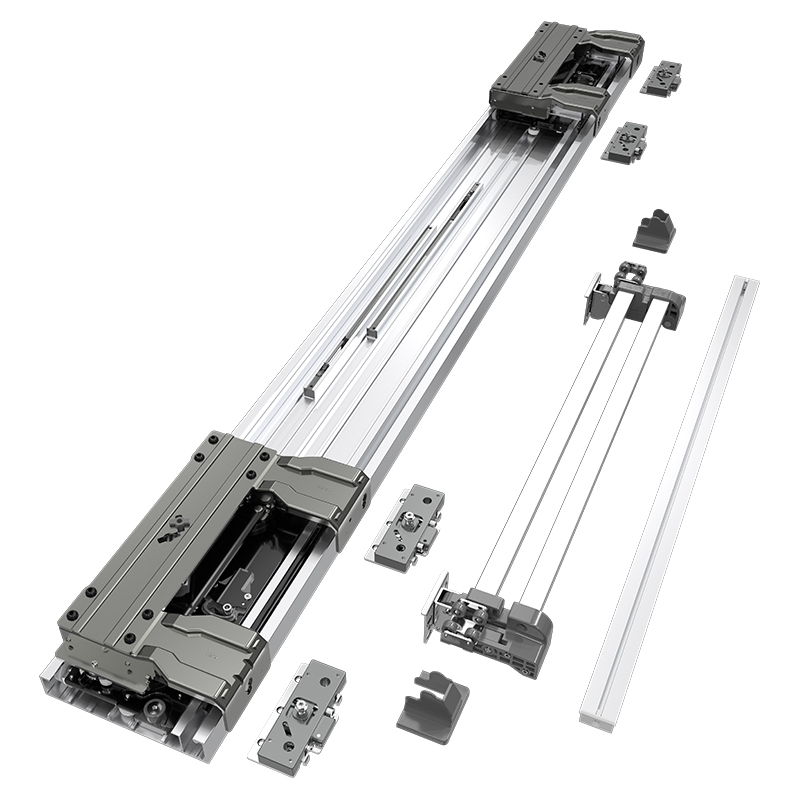 橱柜平趟巴士推拉平移门轨道吊柜阻尼缓冲多功能家装滑轨五金配件