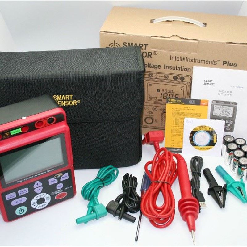 。希玛AR3127绝缘电阻测试仪5000V数字接地兆欧表高压电工数显摇