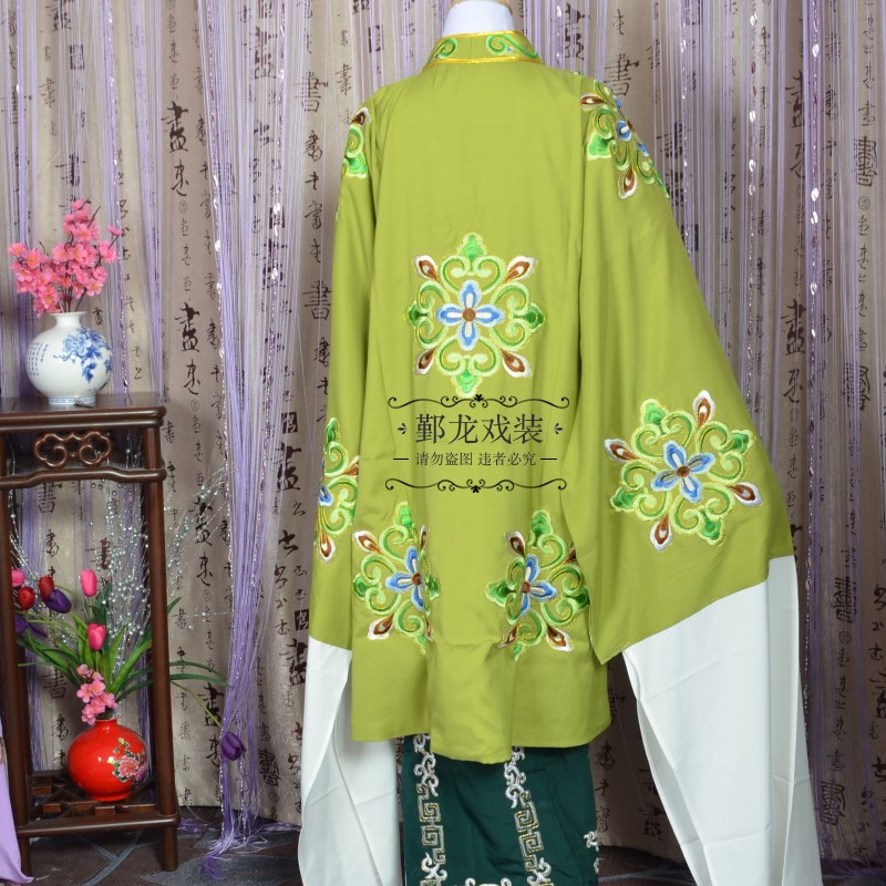 好货戏曲古装京剧越剧黄梅戏仿真丝老生老旦对披员外夫人团花对披