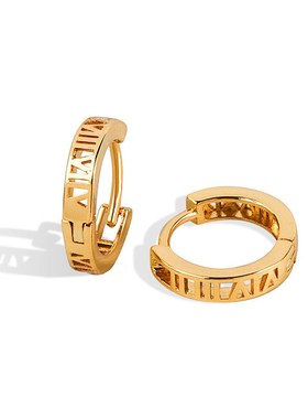 Steet tide Roman numeral ear buckle women's new tendy si