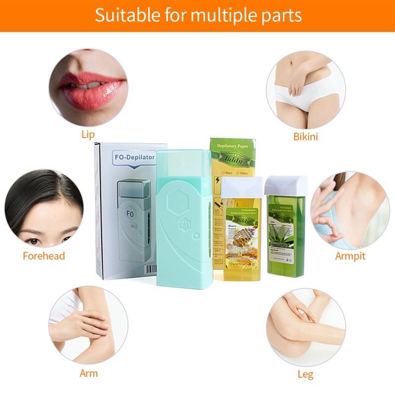 4 in 1 Hair Removal Wax Machine 40W Roll On Wax Heater Suit