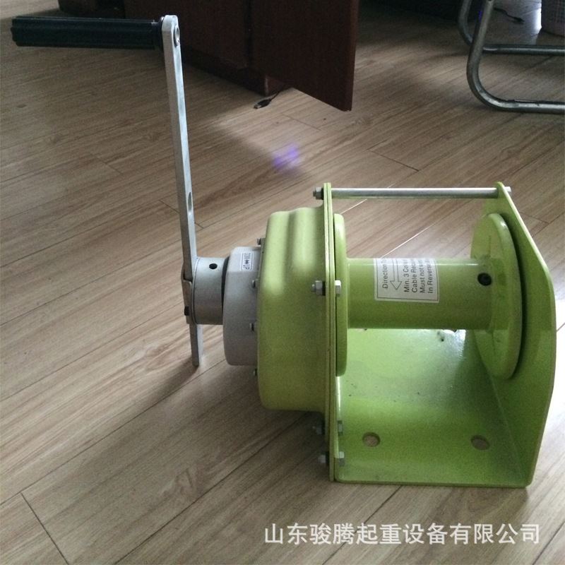 钢板手动重型绞车0.5T-3T自锁式手动牵引机卷扬机小齿轮手摇绞盘