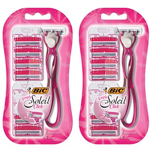 极速BIC Simply Soleil Clic Womens Razor, 2 CountBic Simp