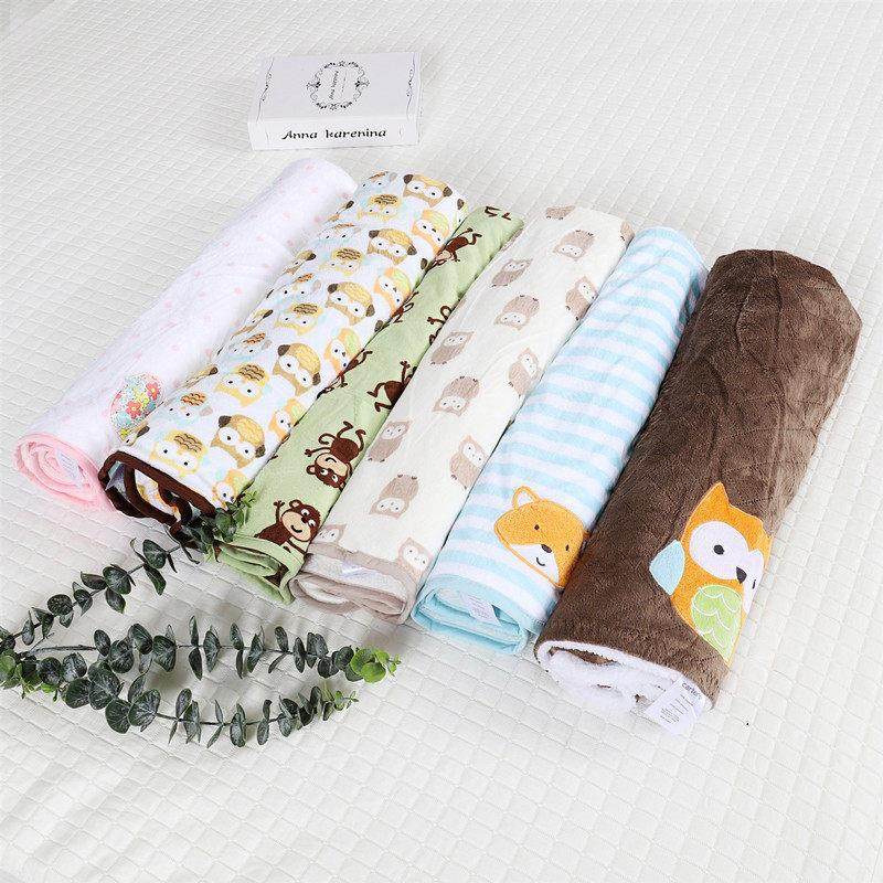 外贸出口春秋双层新生婴儿纱布盖毯棉绒儿童抱被空调室内午睡毯子,床上用品,休闲毯/毛毯/绒毯,淘宝优惠券,粉丝福利购,淘宝优惠卷