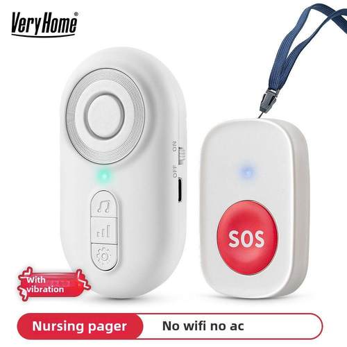 老年呼机无线病人床边呼叫铃一键式呼叫铃家庭护理呼叫铃警报