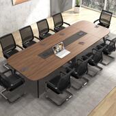 办公桌会议桌简约现代长条桌长桌会议室桌培训桌小型洽谈桌椅组合