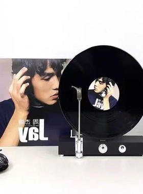 现代轻奢立式覆古留声机黑胶唱片机模型摆件别墅样板间装饰品X