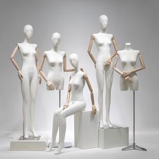 服装店平肩挂件手模特道具半身橱窗人台EP雅莹女装人偶全身展示架