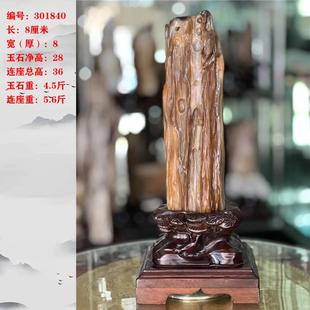 缅甸树化玉摆件木化石观光石原石招财镇宅树化石乔迁开 业送礼品