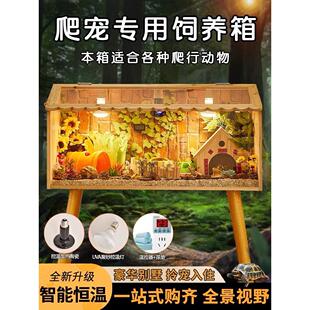 爬行动物宠物繁殖箱鬃狮蜥蜴变色龙角蛙壁虎蜥蜴景观恒温箱刺猬蛇
