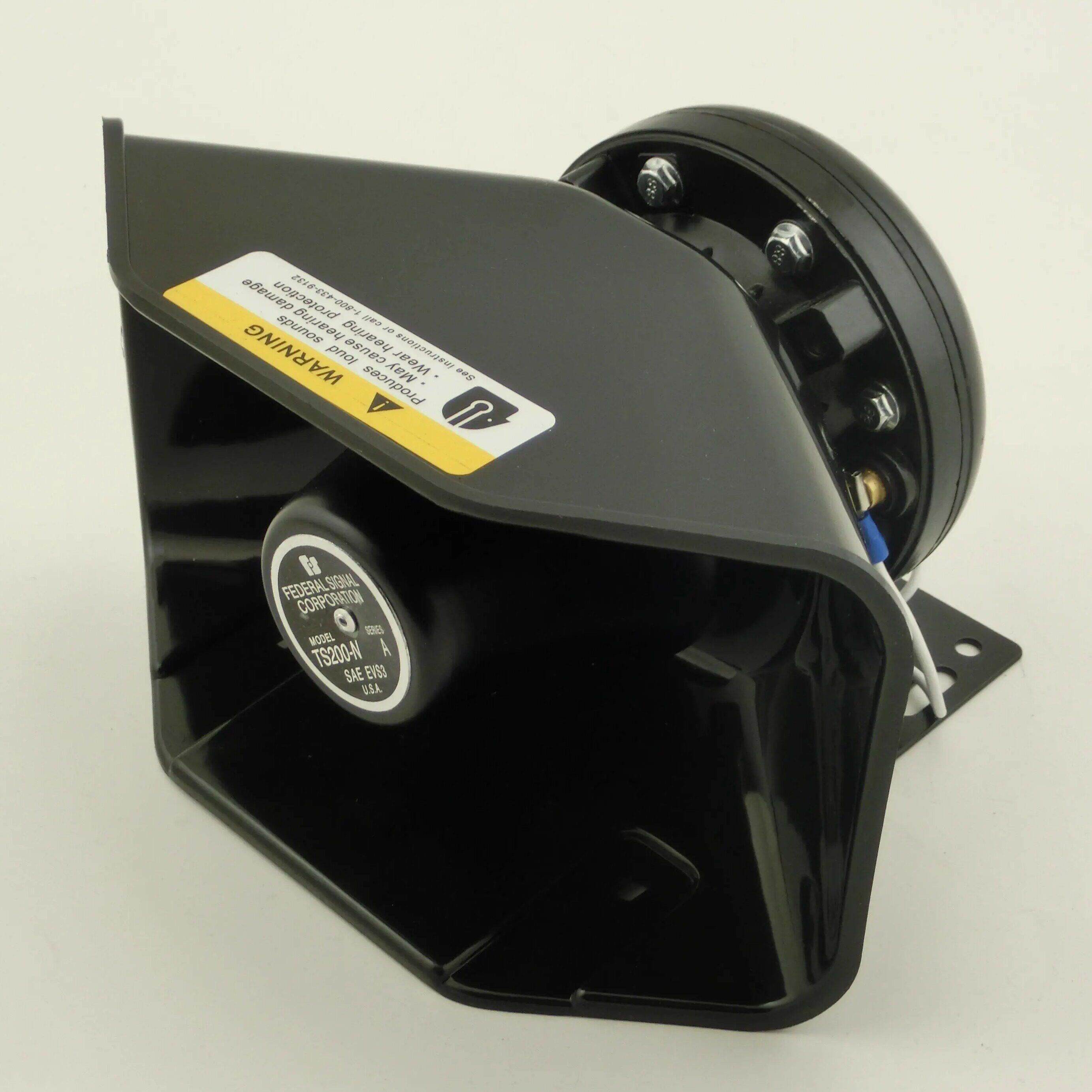 汽车报警器200W300W400W600W800瓦汽车扬声器12V24伏通用黑色前扬
