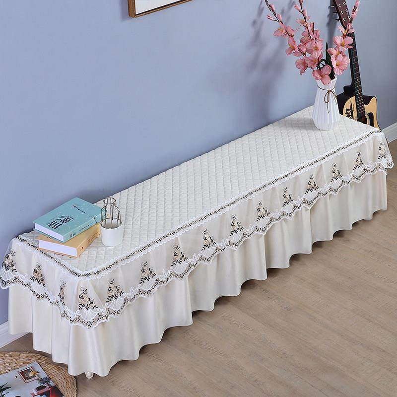 欧式电视柜桌布盖布蕾丝布艺长方形客厅化妆台长条桌布防尘盖巾罩