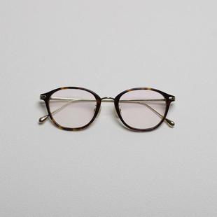 日杂封面款 高颜值中金细边框眼镜 文艺眼镜框女 超轻复古11g Yu