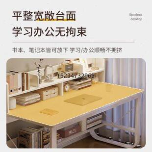 包邮 新疆西藏 书桌学生家用写字桌学习桌书架一体简易桌子女生卧室