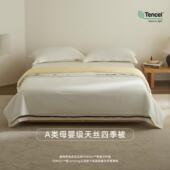 双层可机洗0压感吸湿空调被 A类母婴级天丝四季 被子 可拆卸免被套