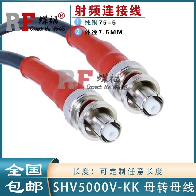 高压BNC SHV5000V-K测试线高压SHV-KK JJ双母公5KV测试电源高压线