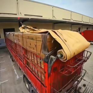 高栏半自动篷布半挂车货车自动篷布滚筒电机电动篷布配件