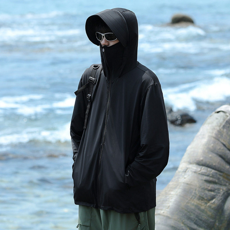冰丝防晒衣男生夏季轻薄款透气