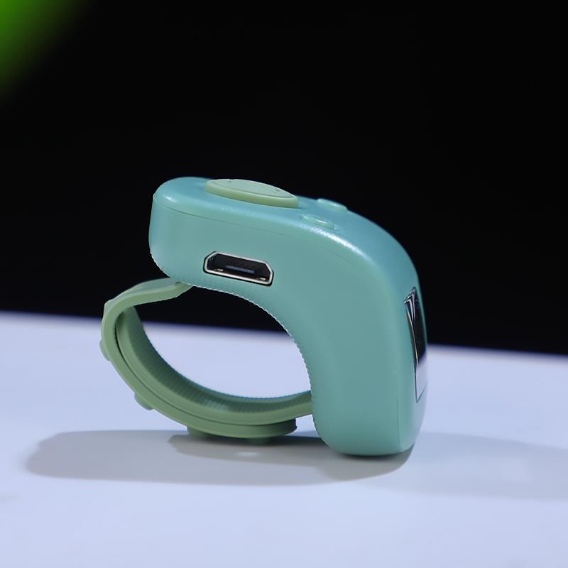 一心计数器手按数显器手环戒指型充电款夜光6通道机械点数记数器