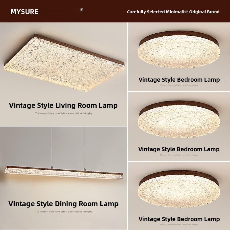 元元素中世纪风格三室两厅全屋包装组合客厅吸顶灯卧室2025新款中