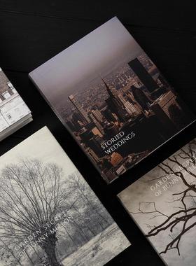 现代侘寂硬壳英文道具书售楼处样板间书房陈列假书仿真书装饰摆件