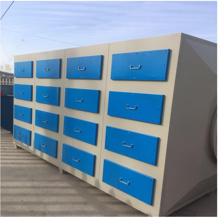 小型定制活性炭吸附箱干式过滤二级环保箱工业废气处理除臭净化器