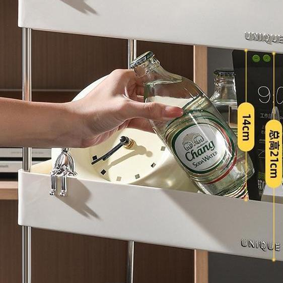 北欧轻奢置物架可移动落地多层缝隙收纳架家用架美容院专用小推车