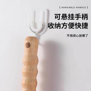 加长柄硅胶锅铲实木+304不锈钢手柄握感舒适铲头奶嘴级硅胶不伤锅