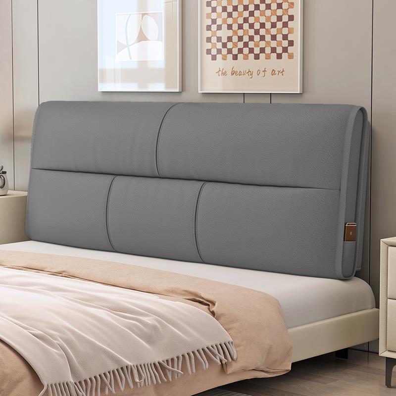 床头靠背软包大靠背科技布免洗床头套罩榻榻米靠垫床头靠枕可定制