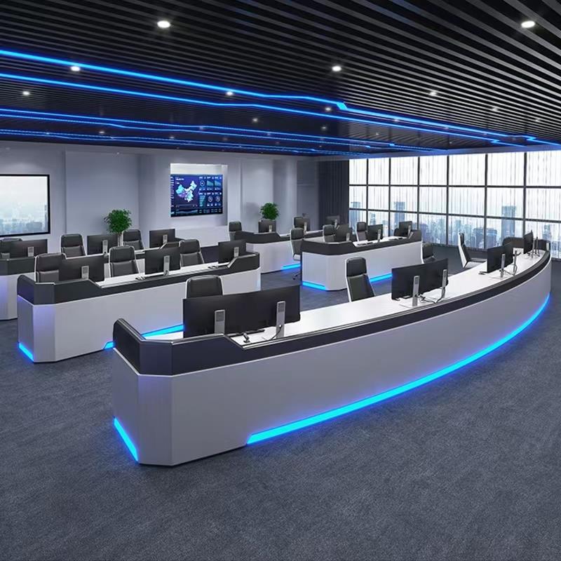 集控台烤漆控制台指挥中心监控室操作台简约现代调度台指挥台定制