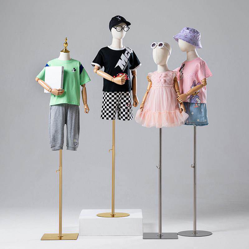 儿童模特道具男女小孩全身人偶童装模特架陈列架宝宝服装店展示架