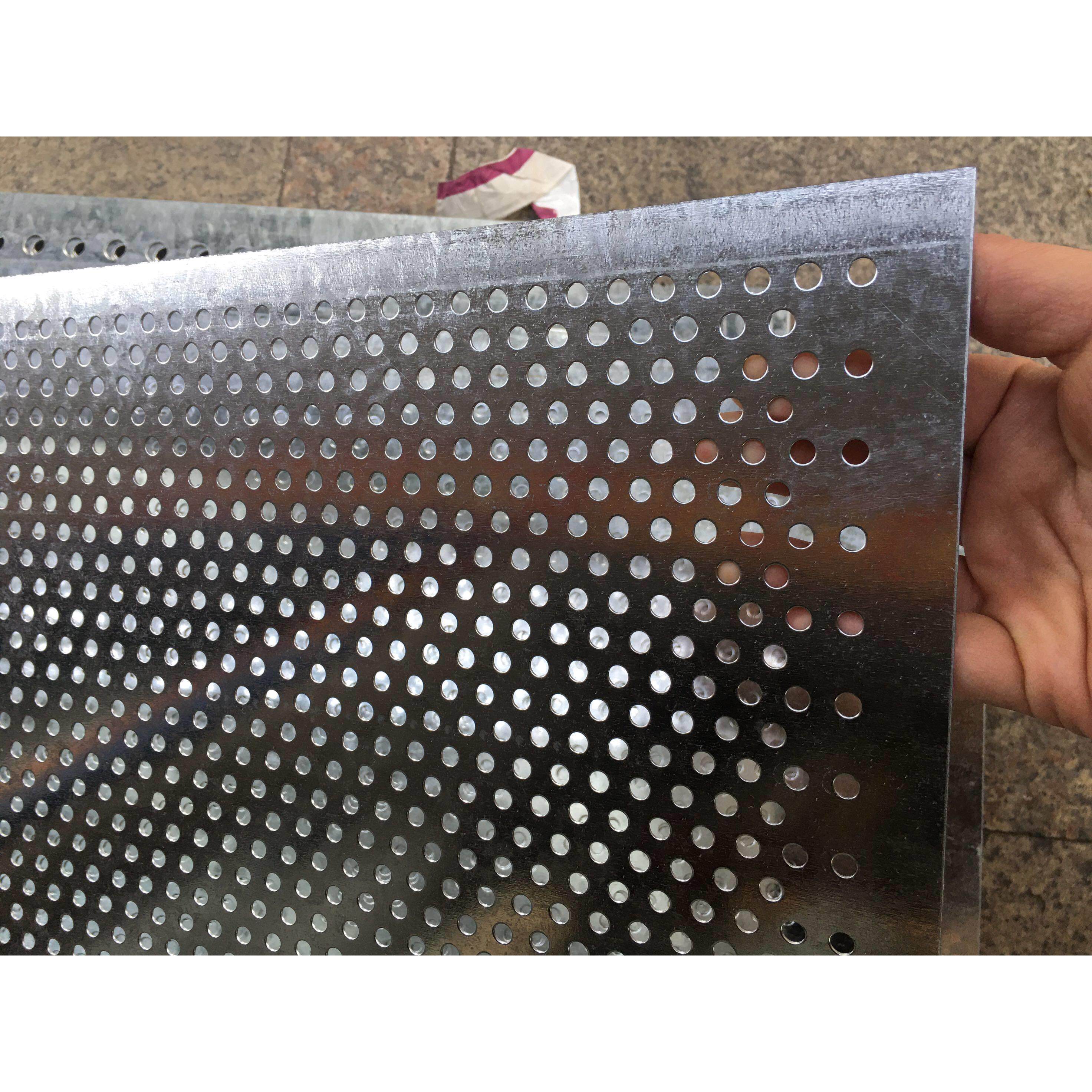 现货镀锌冲孔板1毫米厚度5毫米圆孔筛网板过滤网板金属孔板