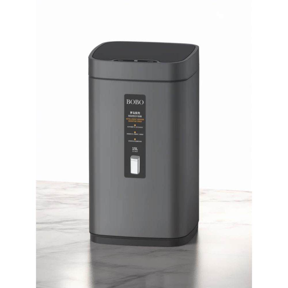 BOBO感应垃圾桶高档不锈钢家用客厅厨房卫生间智能电自动带盖大号
