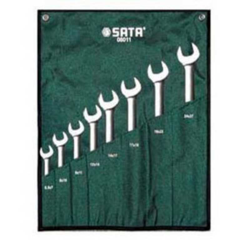 SATA世达工具 8件套全抛光双开口扳手 08009