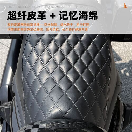 热销适用奔达金吉拉350坐垫改装坐垫总成前后柔软防水坐垫复古车