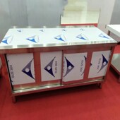 热销商用不锈钢拉门工作台拉门操作台加G厚材质单拉双拉案板操作