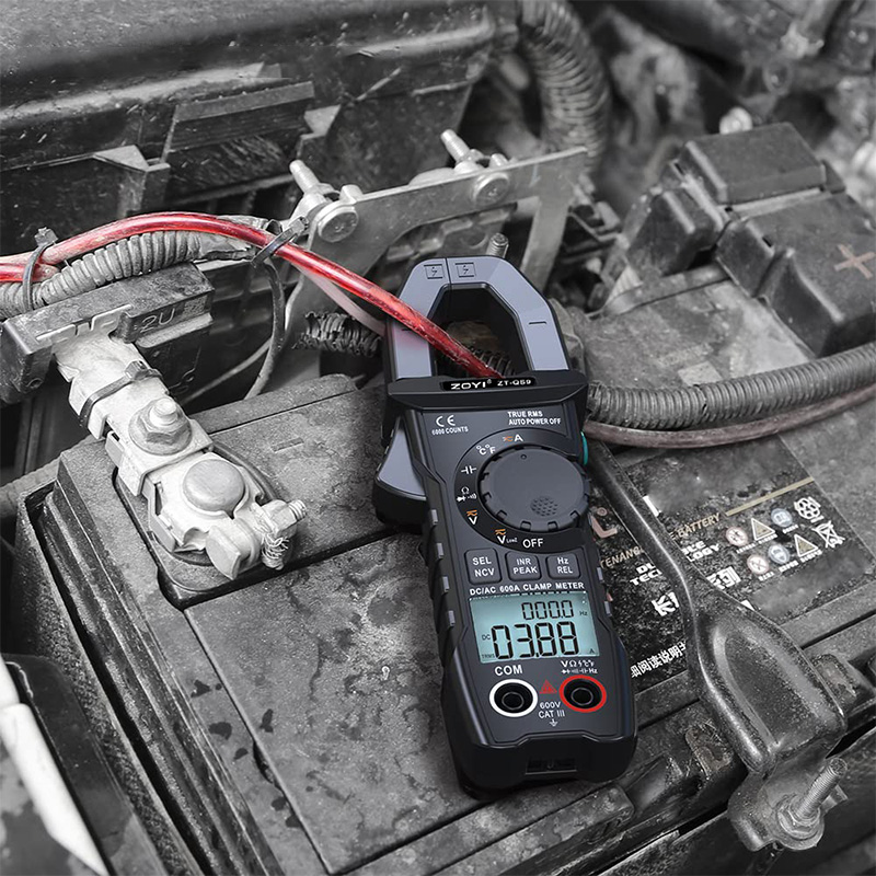 热销众仪QS9数字交直流钳形表防烧高精度全自动智能万用电表电阻