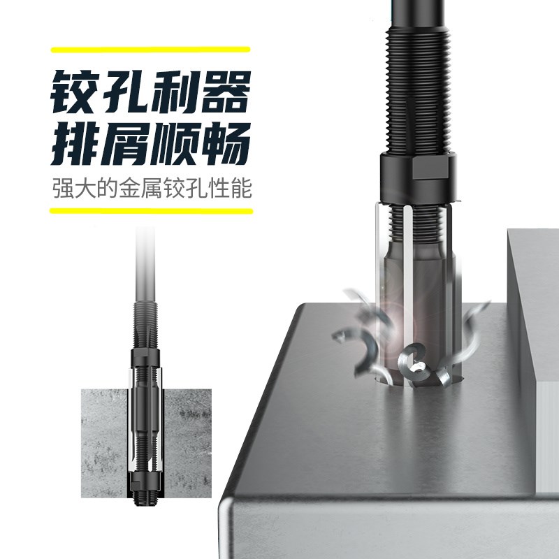 热销可调节手用铰刀直柄可调绞刀浮动铰刀6-94mm高速钢捻把可调式