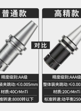 热销数控刀柄BT40BT30BT50 ER32夹头er25高精动平衡CNC加工中心铣